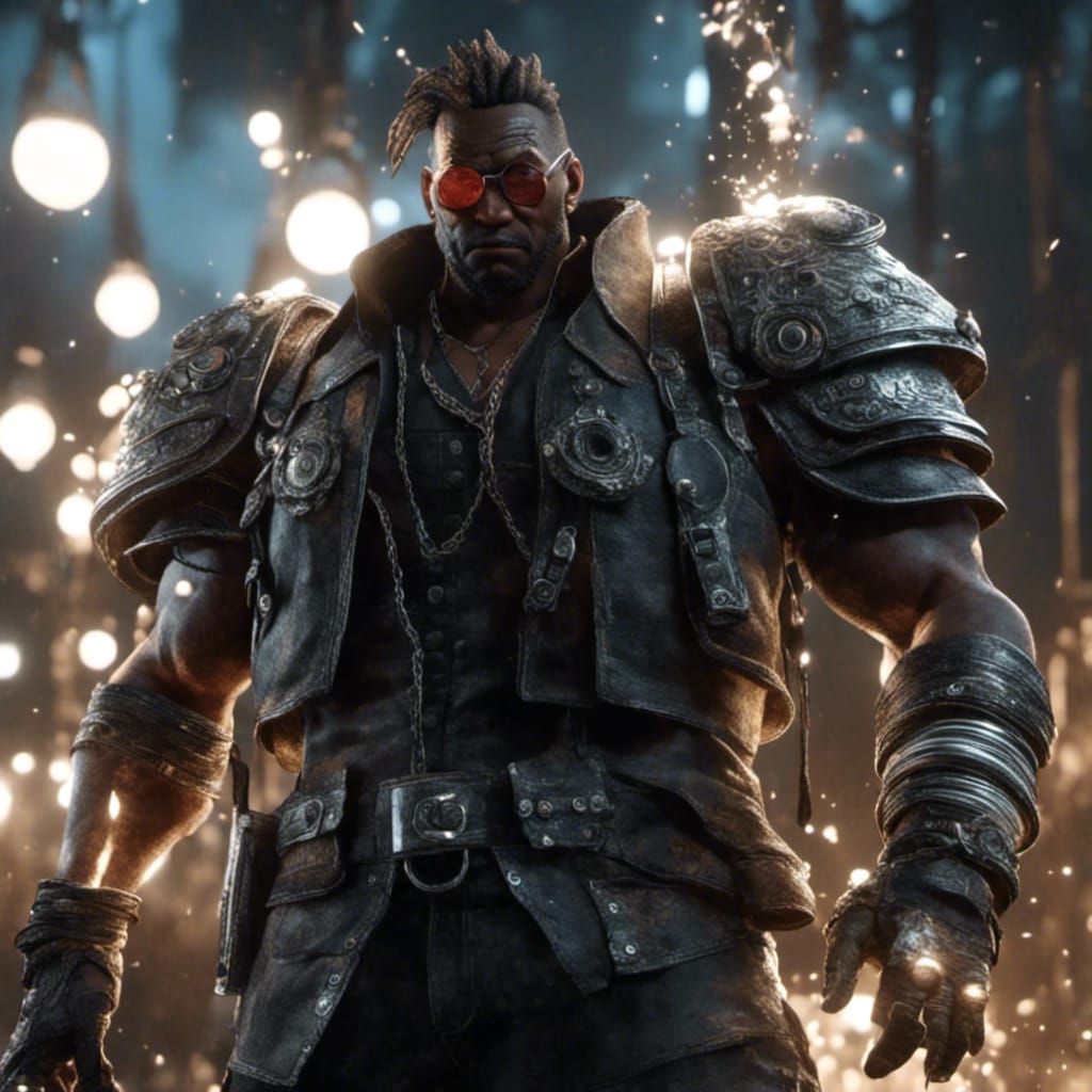 Barret From Final Fantasy 7 in Hyperreal 8K