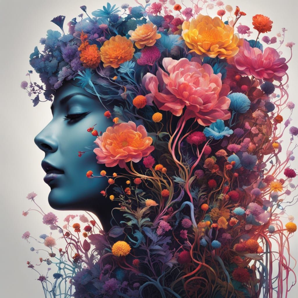 Neuroplastic Synesthesia Blooms Through Shadowy Depths