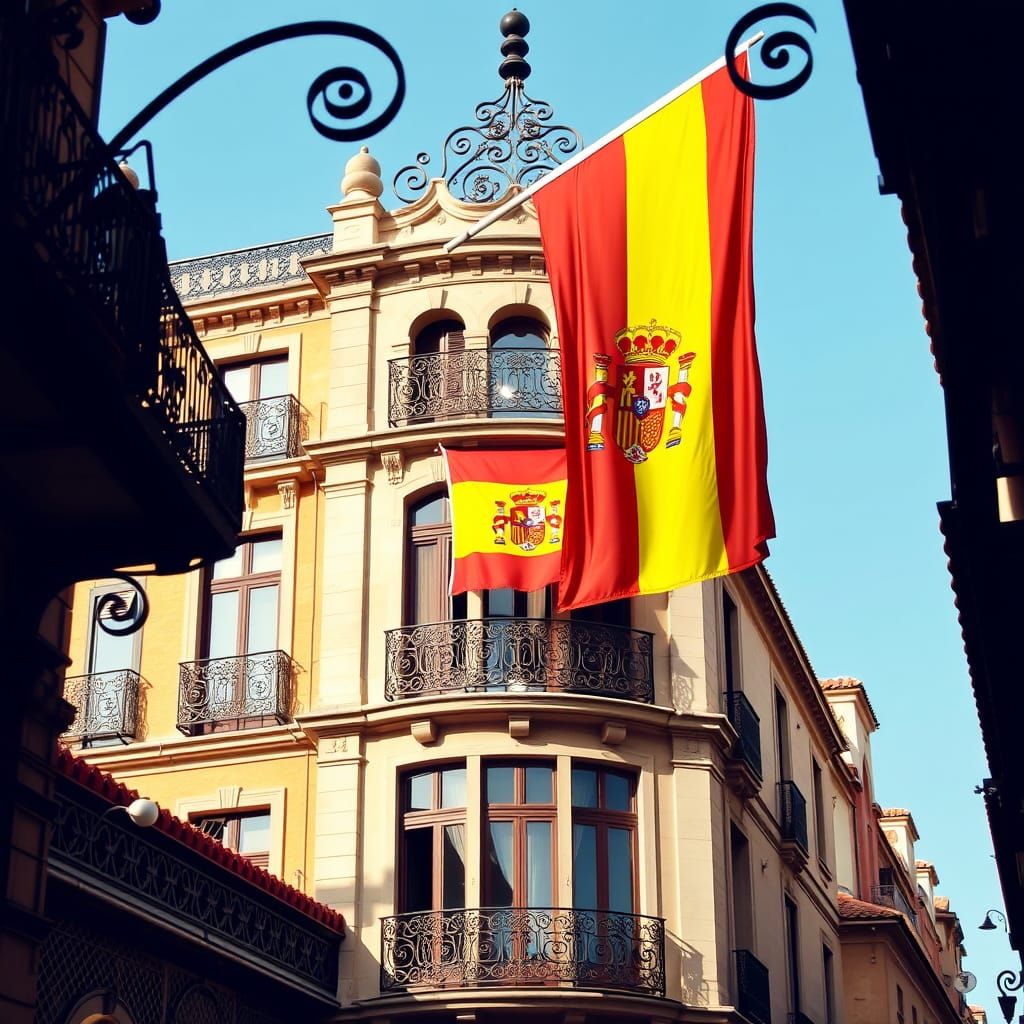 Spanish Building in the Style of Gaudí