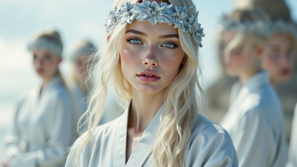 Pale Beings at Shore Concept Art