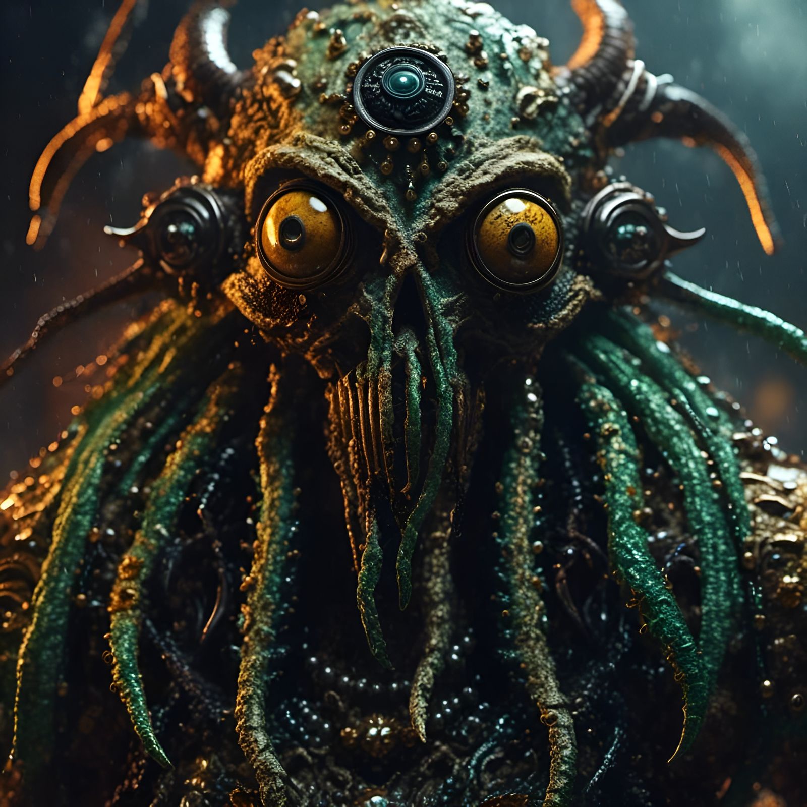 Photorealistic Voodoo Cthulhu Portrait
