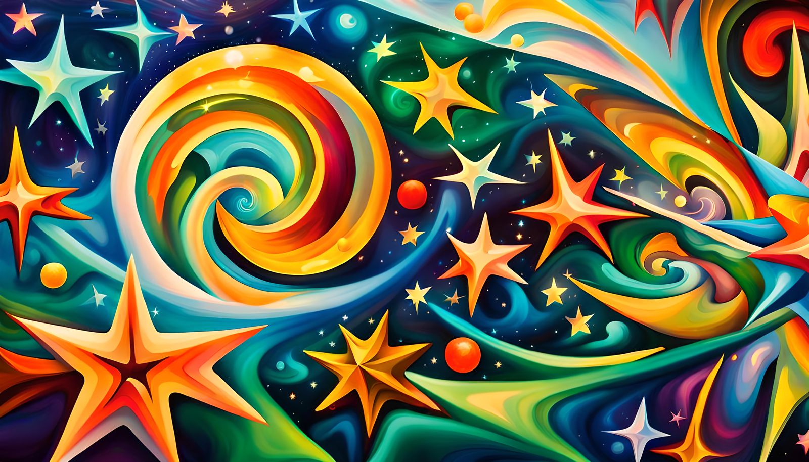 Iridescent Stars in Electromagnetic Plasma Maelstrom