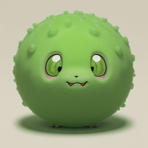 Puffy Green Sponge Pokémon with Root Tendrils