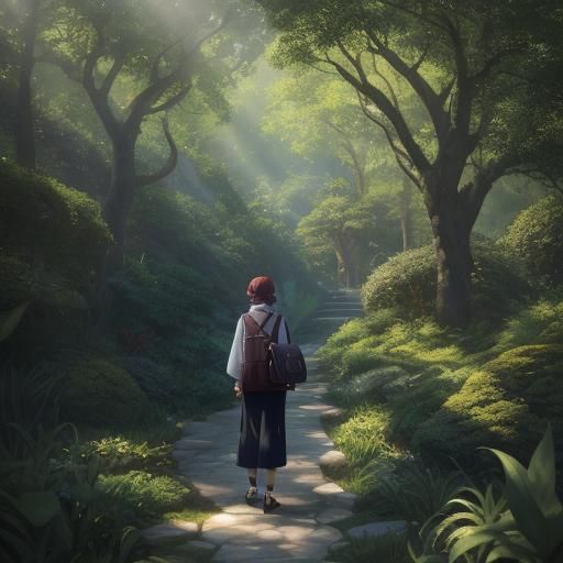 Frightened Crocodile in Studio Ghibli Anime Style