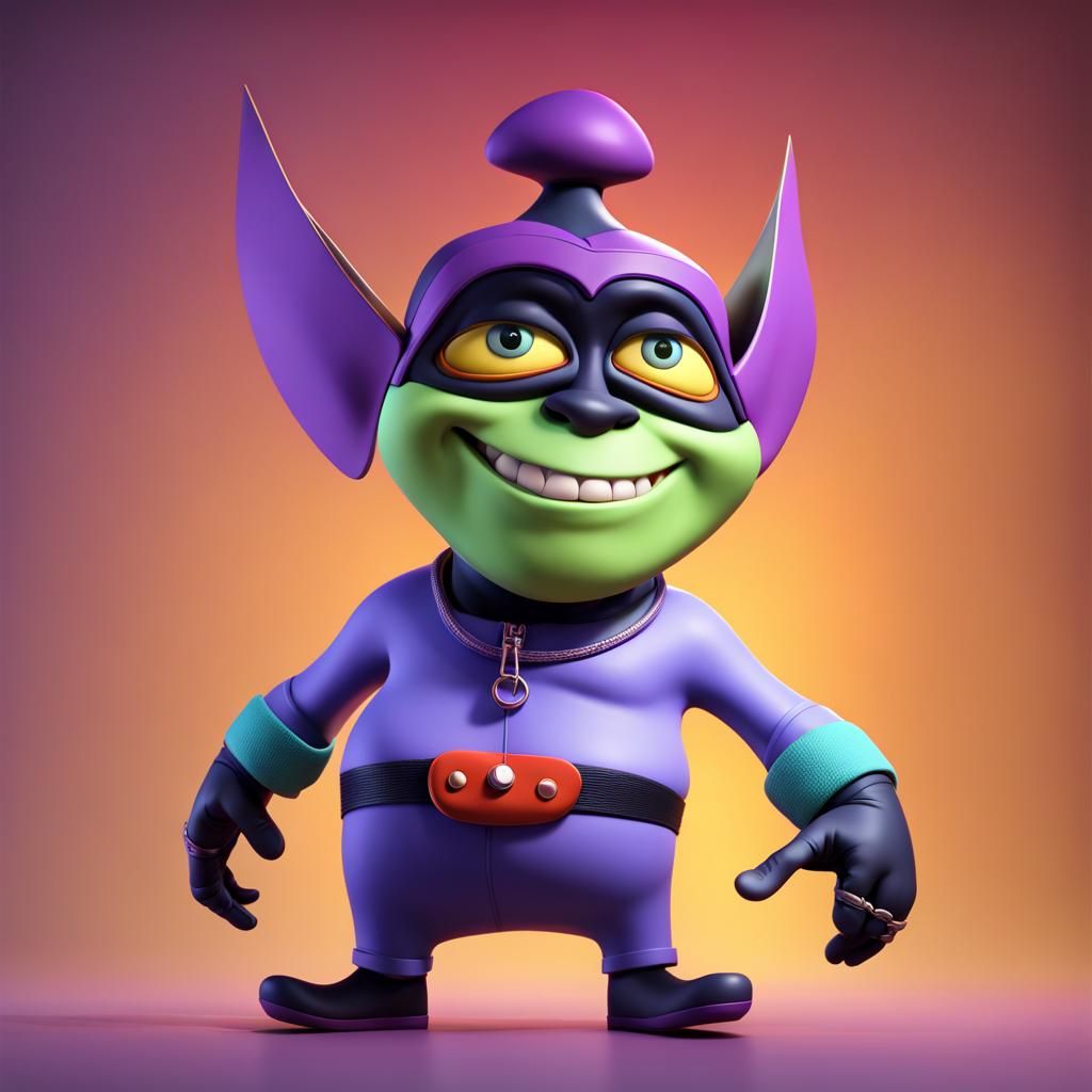 Mojo Jojo Reimagined as 3D Digital Art