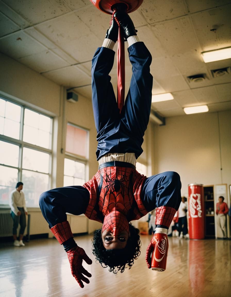 Michael Jackson as Spider-Man in Ballet Class