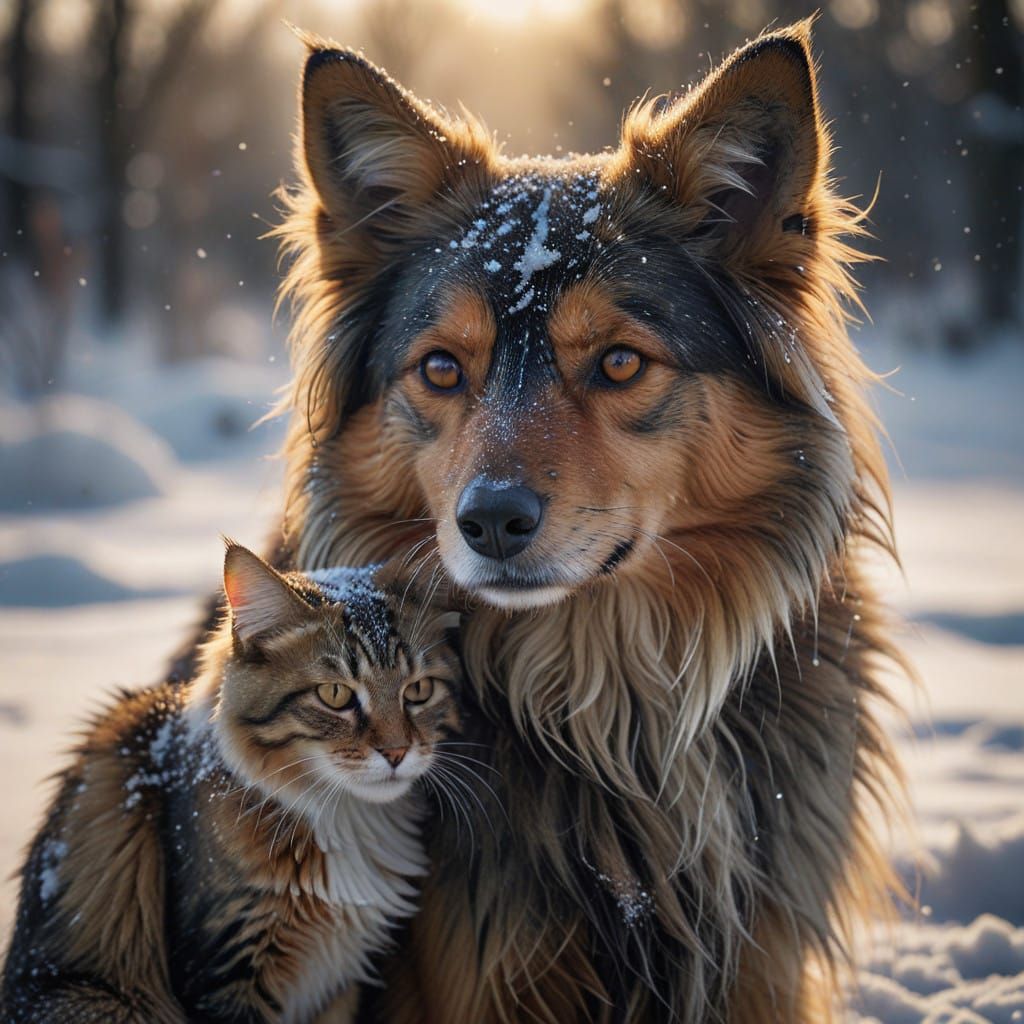 Poignant Winter Portrait of Unlikely Friendship Between a St...