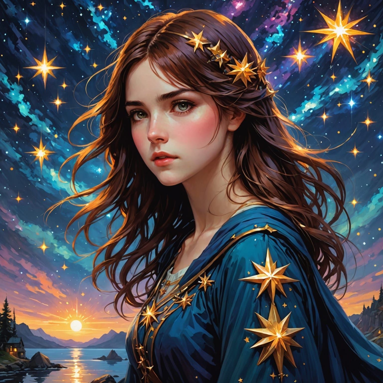 Magnificent Celestial Display in Vibrant Colors