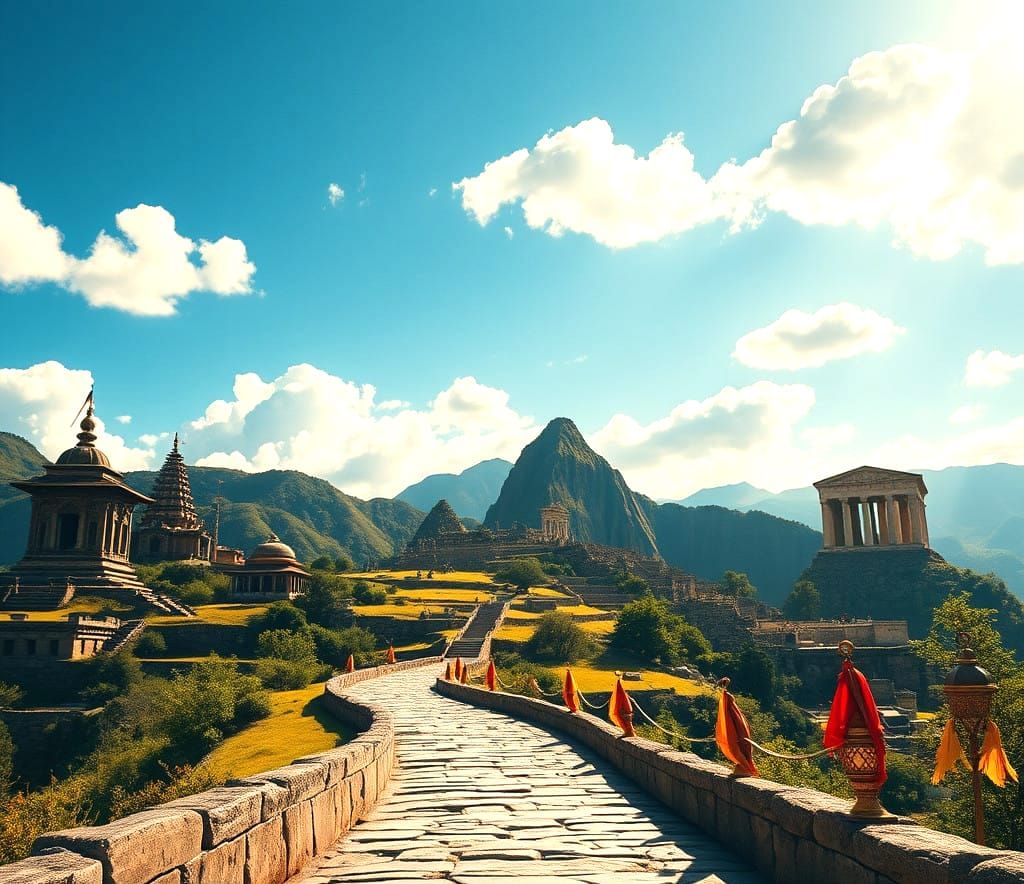 Epic Ancient Temples in Vibrant Daylight