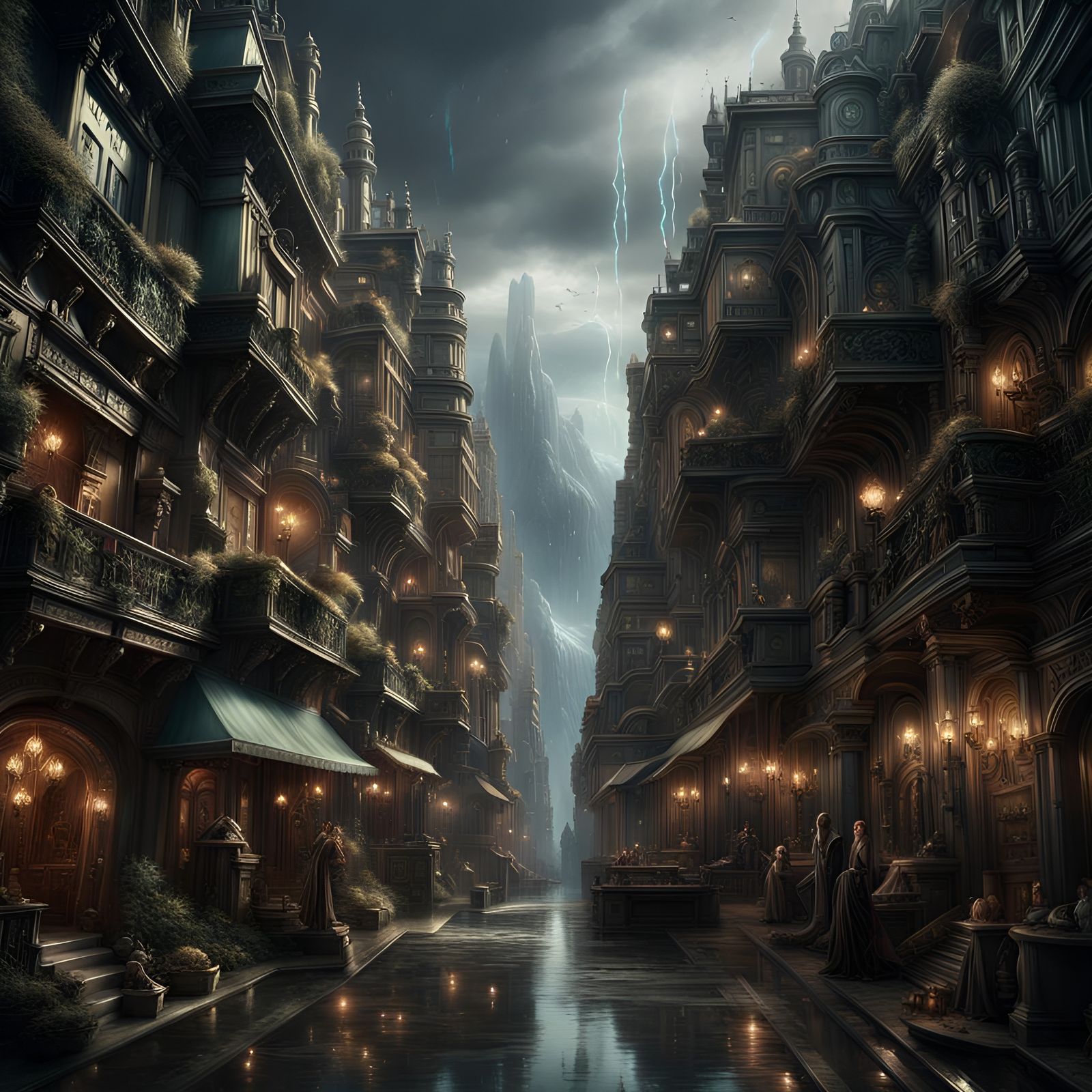 Emotional Turmoil in Digital Matte Painting