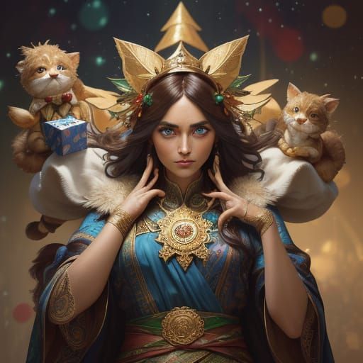 Whimsical Joeys Unwrap Christmas Gifts in Vibrant, Detailed ...