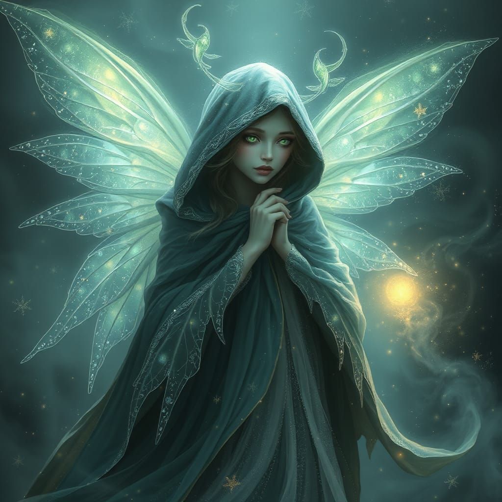 Ethereal Aos Sí Fairy Spirit in a Mystical Realm