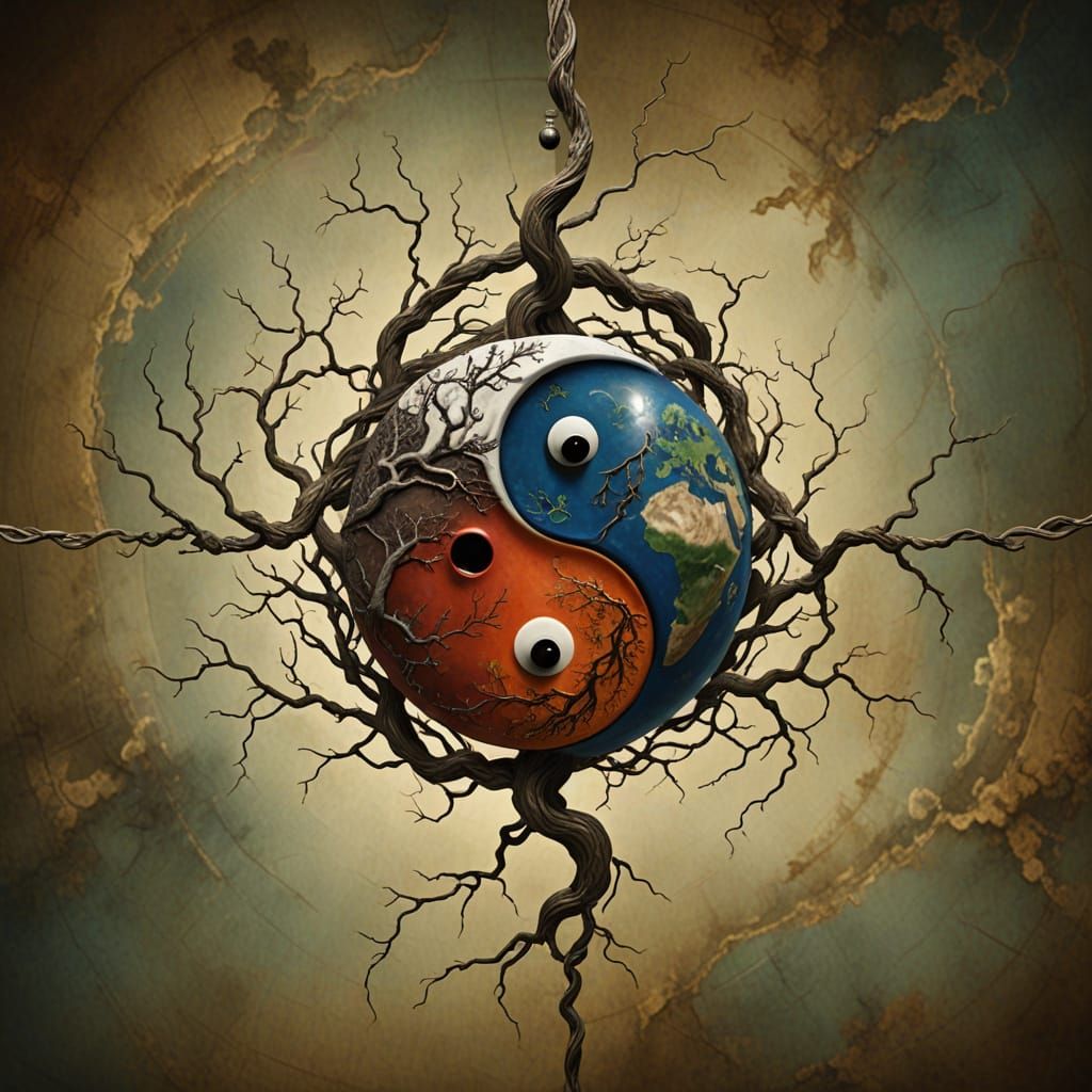 Surreal Yin-Yang Duality in Perfect Balance