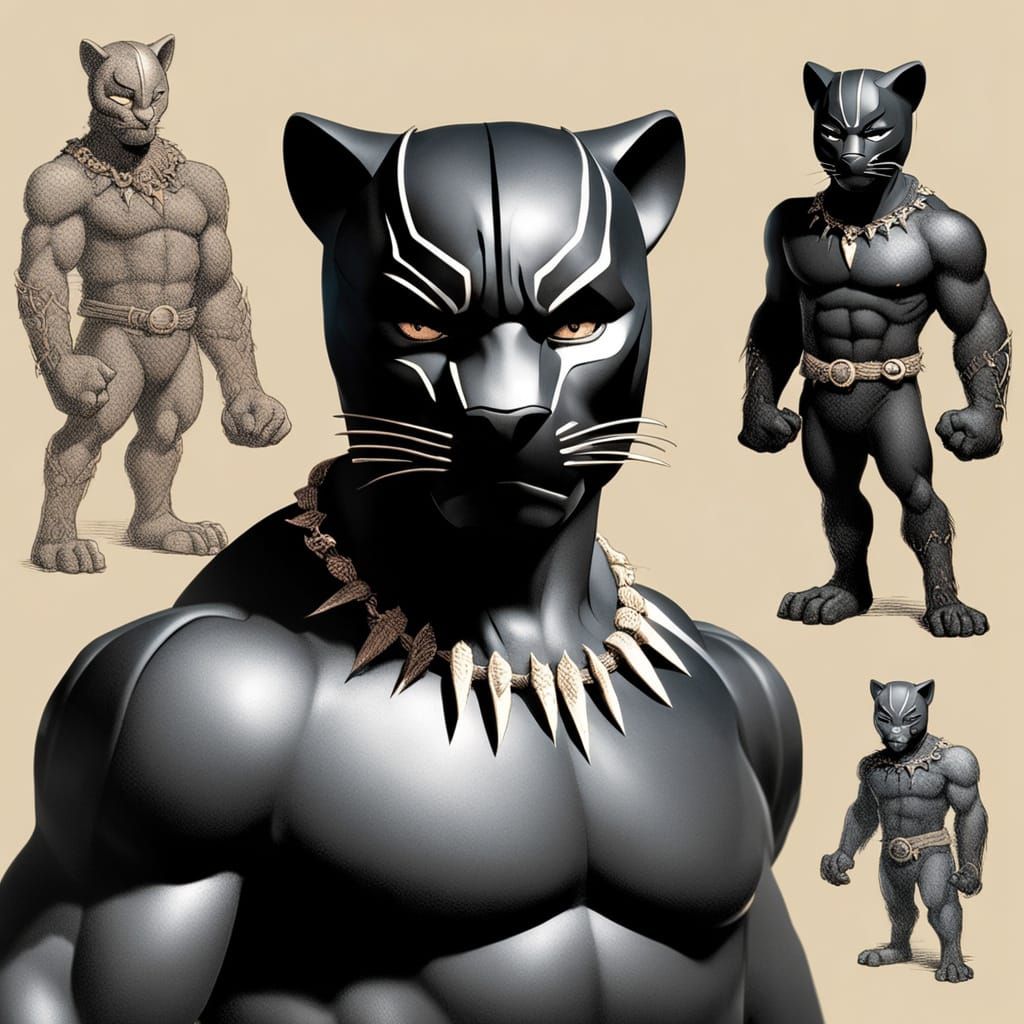 Pencil Transforms Into Black Panther in Goya-Aardman Style