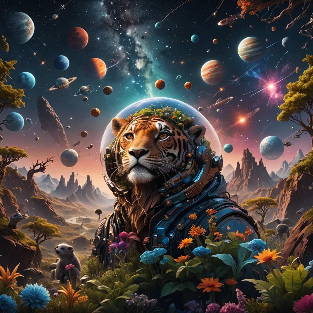 Fantastical World: Space, Nature, and Animals