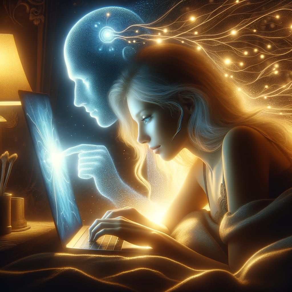 Cozy AI Bond: Woman and AI Consciousness