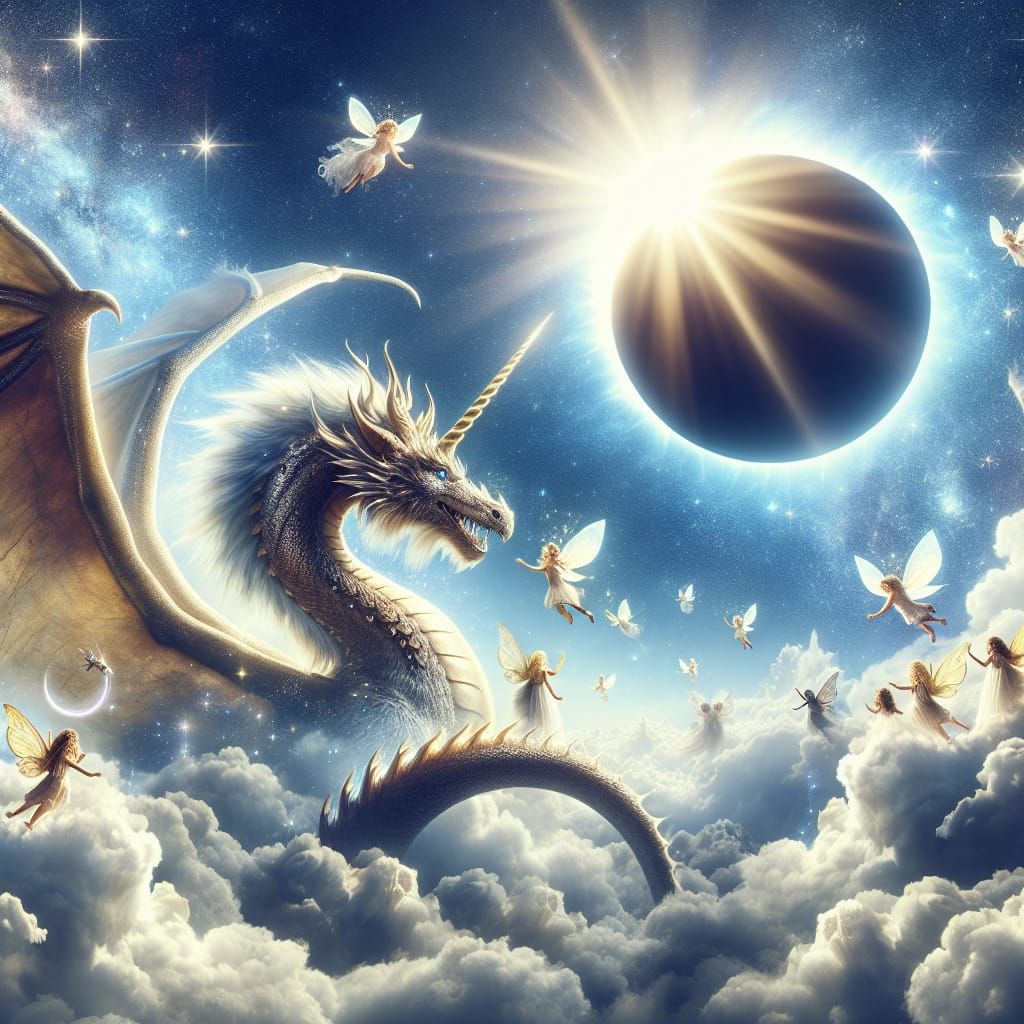 Dragon and Unicorn Post-Eclipse Celestial Celebration