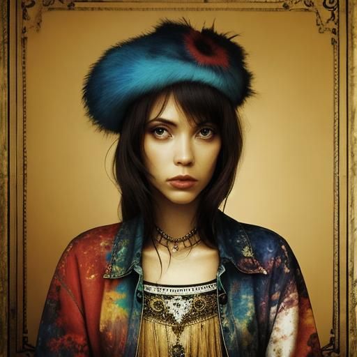 Photorealistic Fusion: Emo, Hippie, and Bakelite Elements