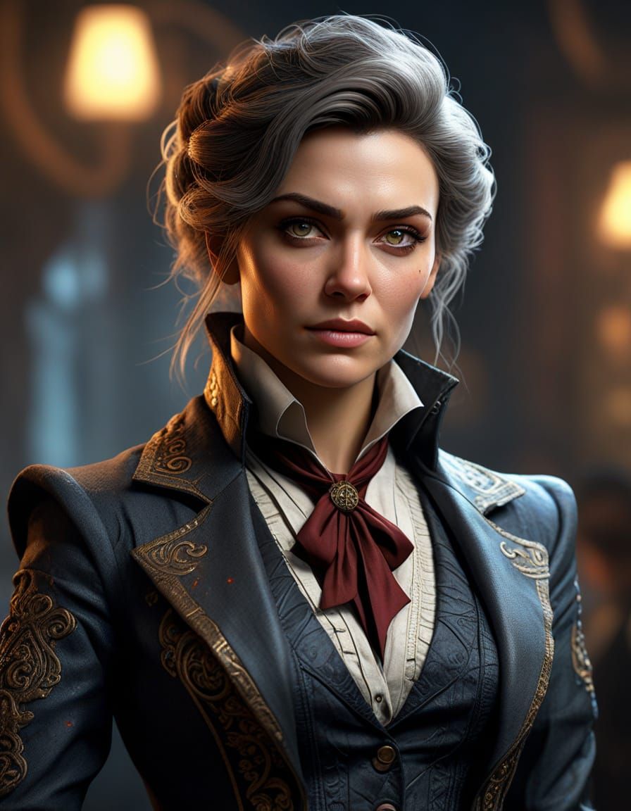 Mad Woman in Tailcoat: Fantasy Concept Art