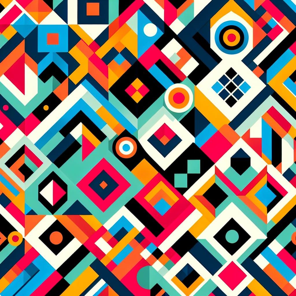 Vibrant Geometric Patterns in Harmony