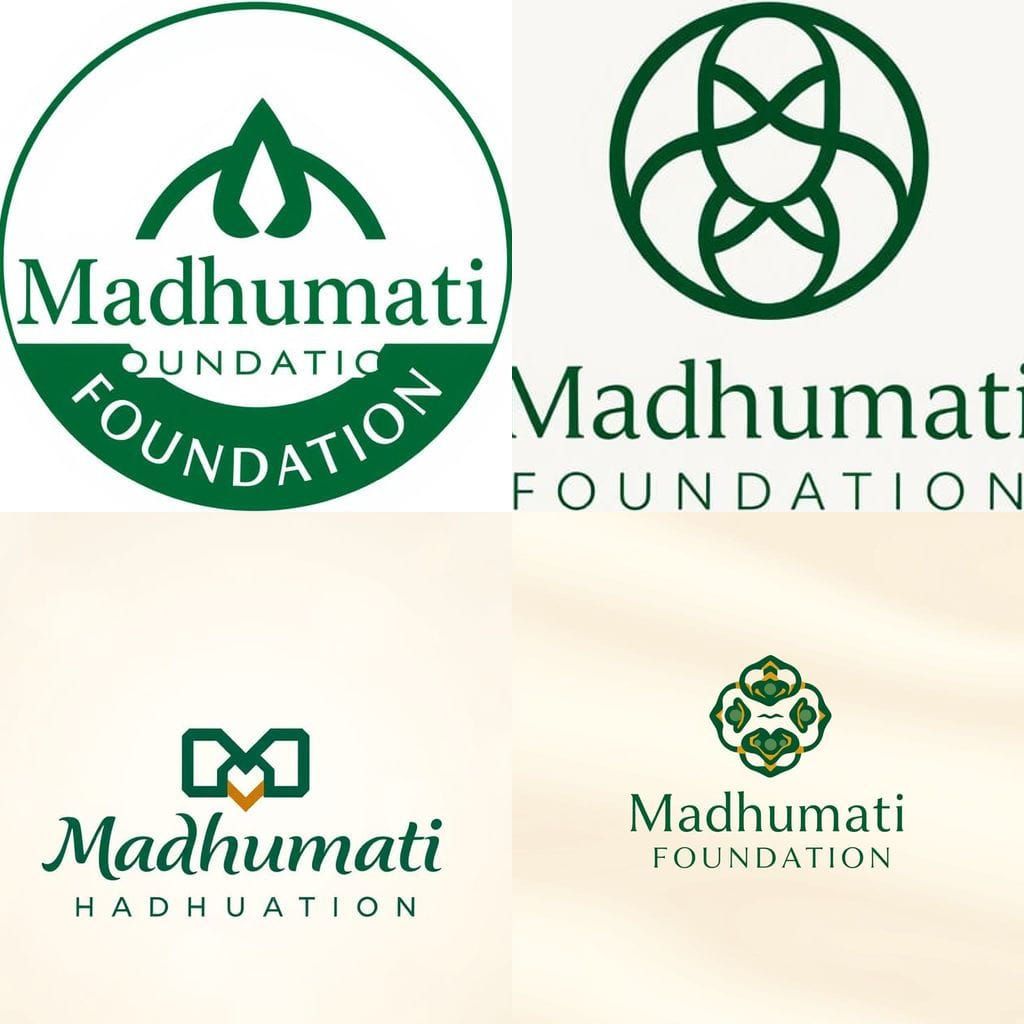 Elegant Geometric Logo for Madhumati Foundation