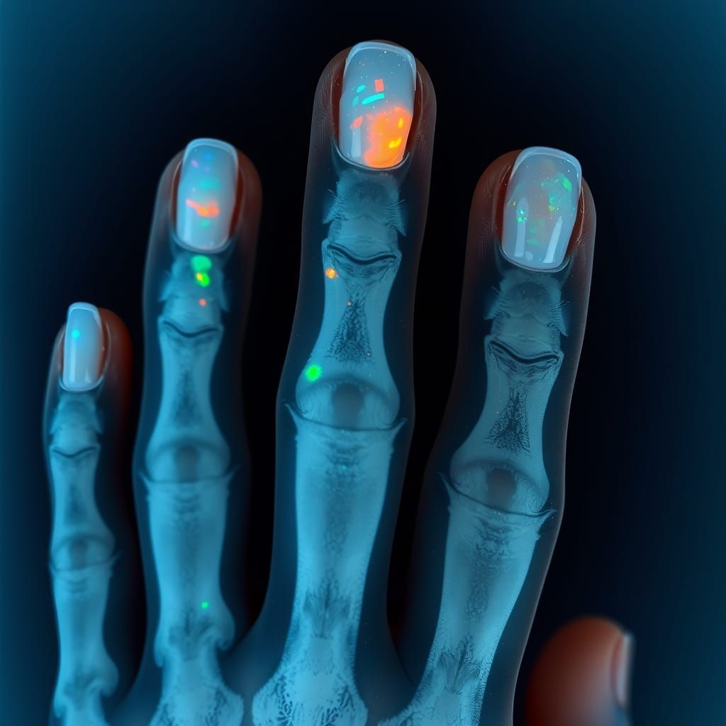X-Ray Opal Fingers with Selenite and Pearls