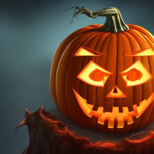 Fantastical Pumpkin King Concept Art