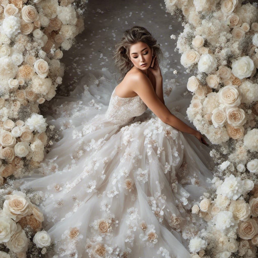 Floral Evening Gown: A Vision of Sophistication