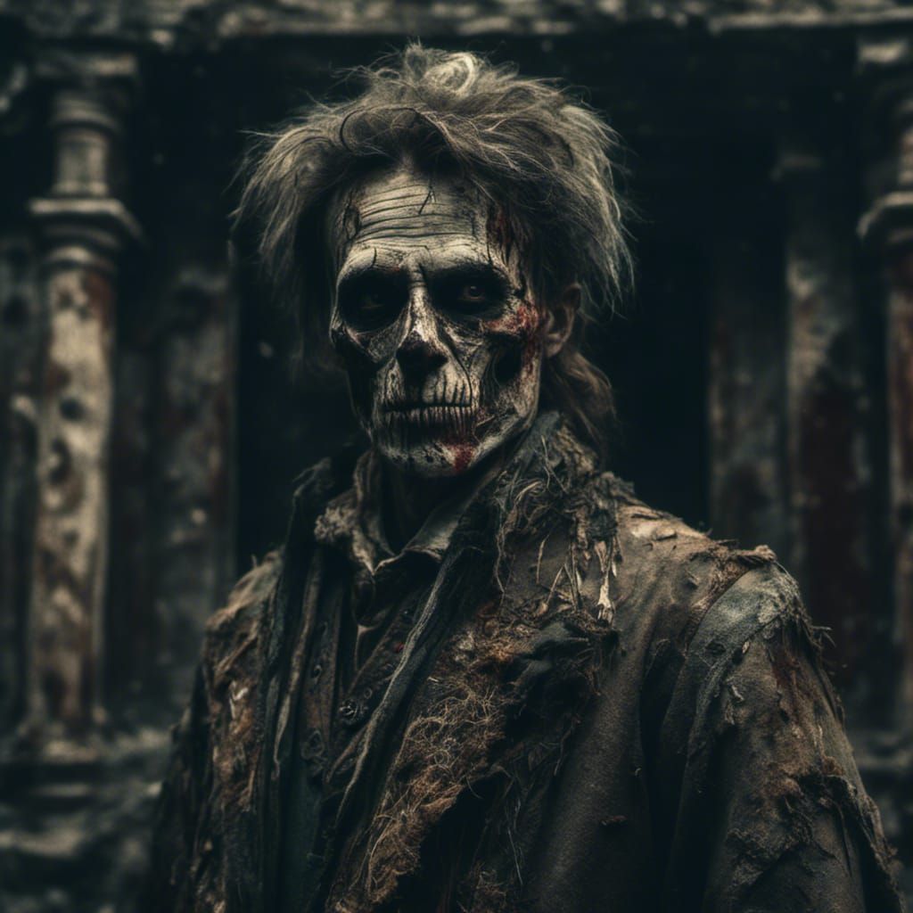 Mexican Nosferatu Portrait in Hyperrealistic HDR Style