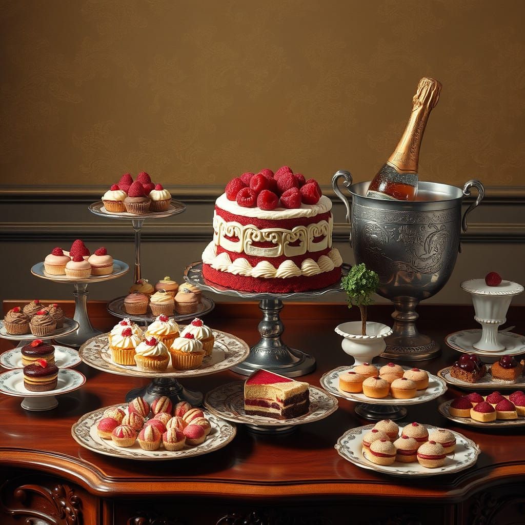 Sumptuous dessert buffet