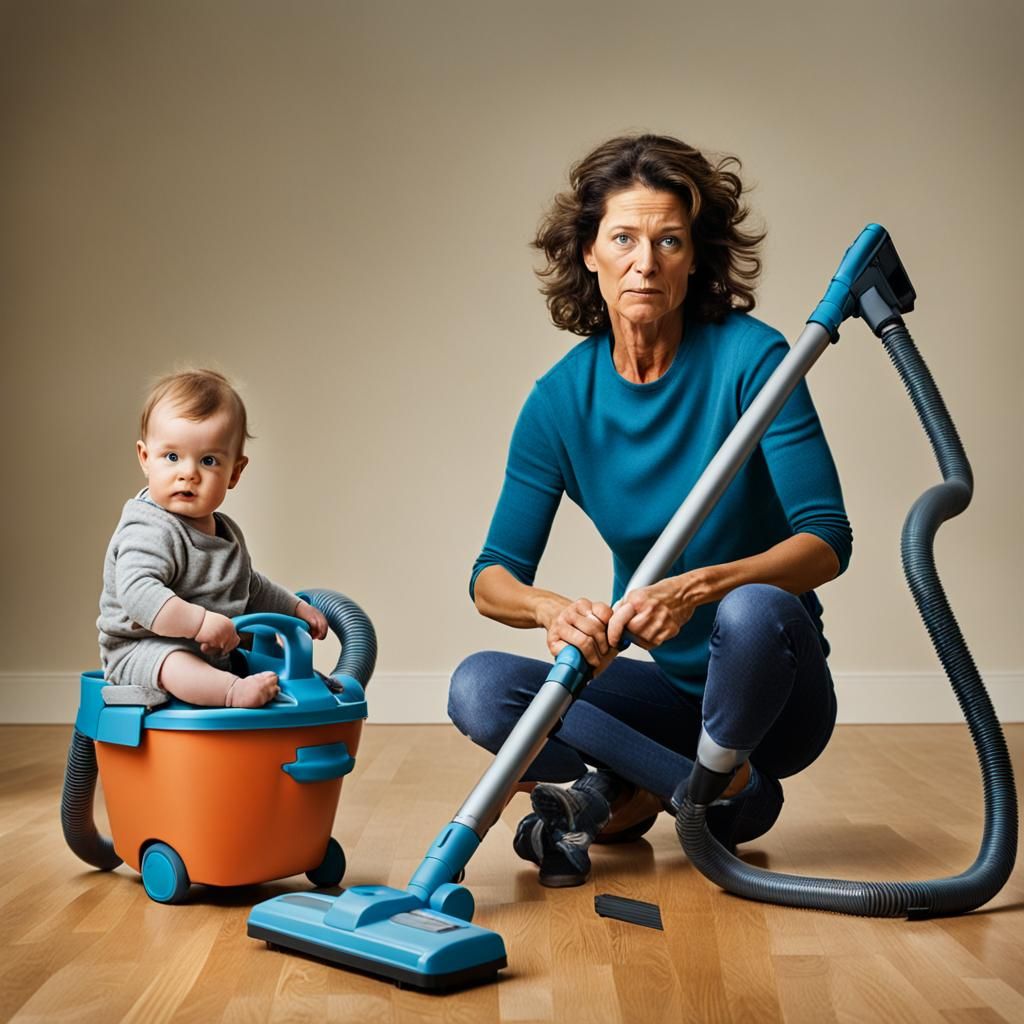 Action Figure Single Mother Portrait