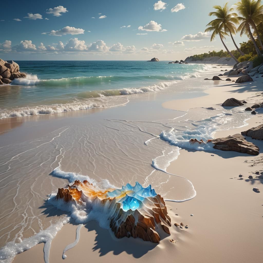 Pana on White Sandy Coastline with Crystal Waters