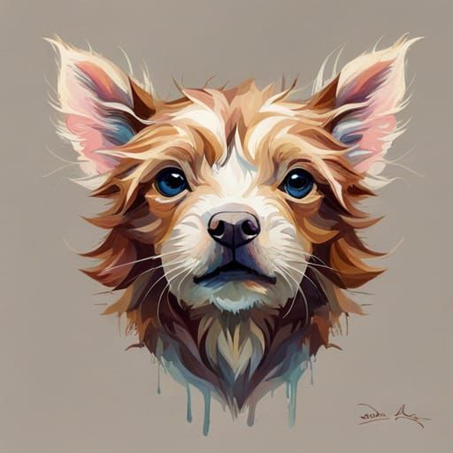 Sweet Baby Animal in Expressive Character Design