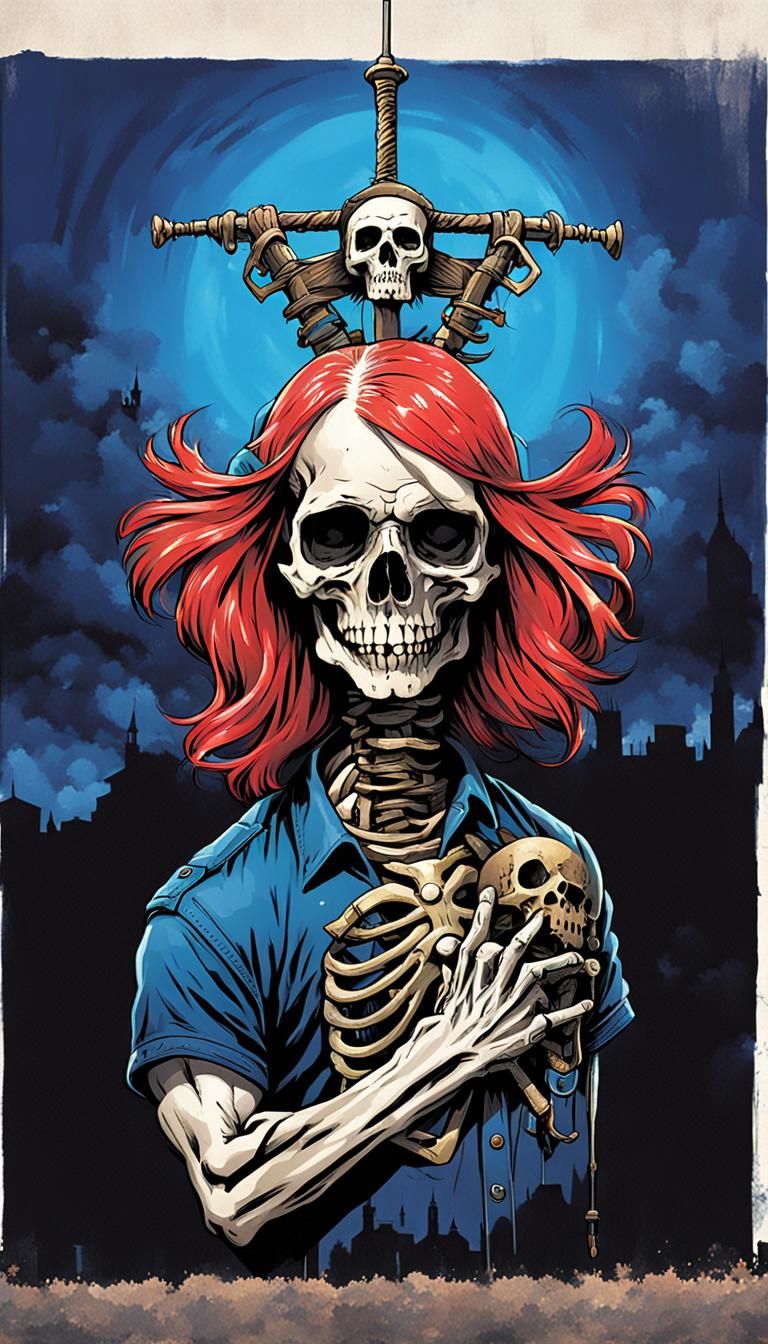 Striking Skull Image by AI