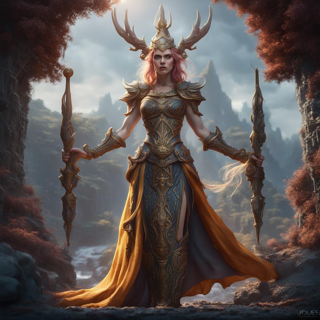 Goddess Freya Fantasy Concept Art