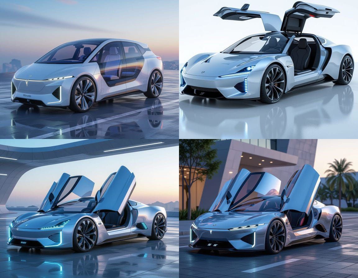 Futuristic EV Car Design for All Ages