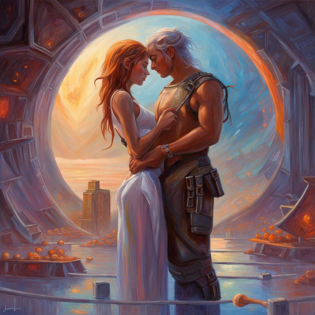 Romantic Passion in a Cosmic Virtual World