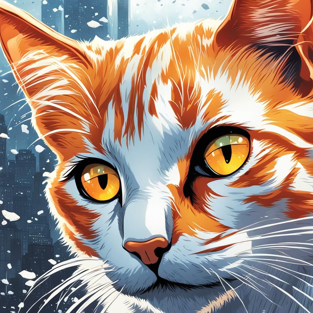 Brightheart: Comic Book Art of a Tabby Cat