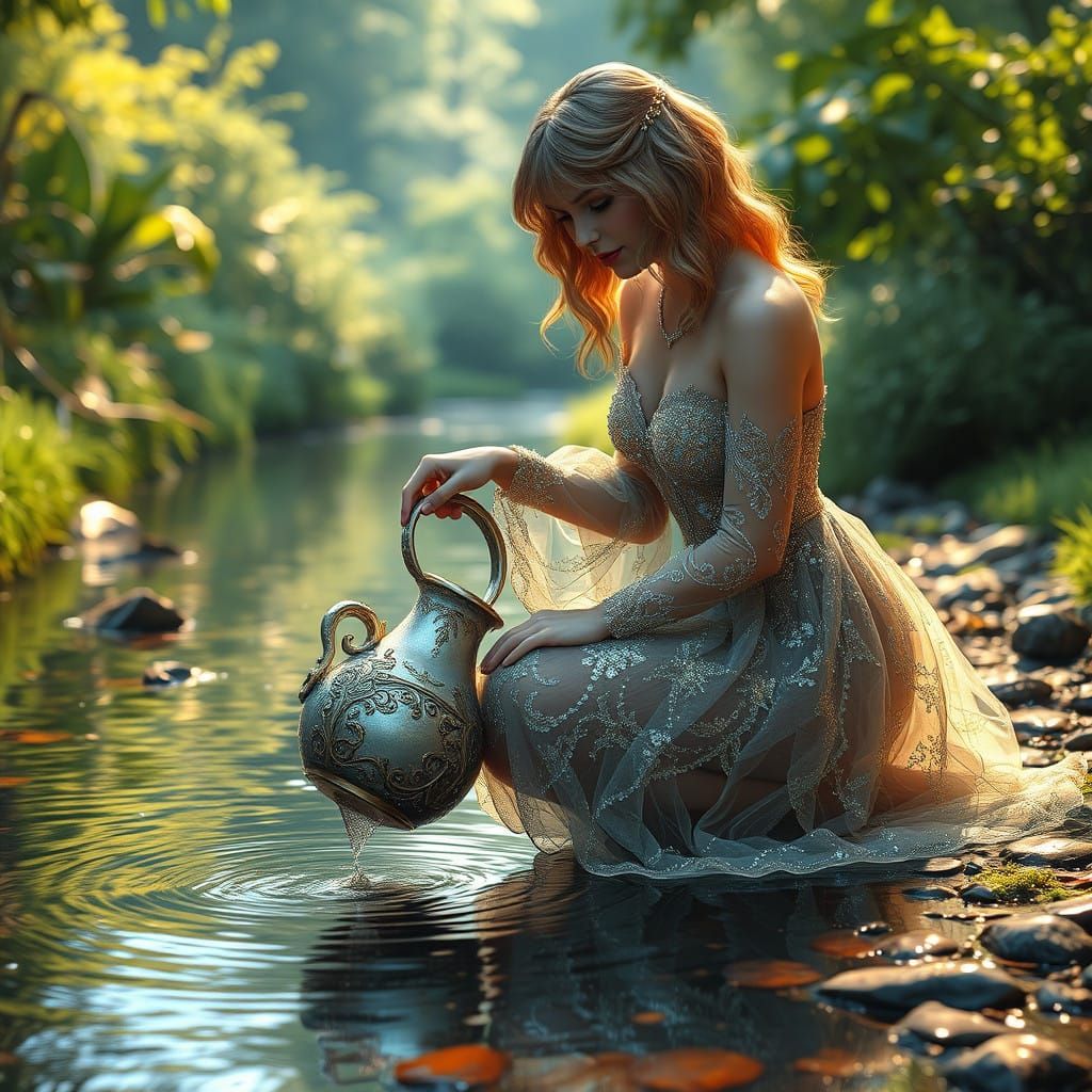 Taylor Swift in Glittery Dress by Serene Stream