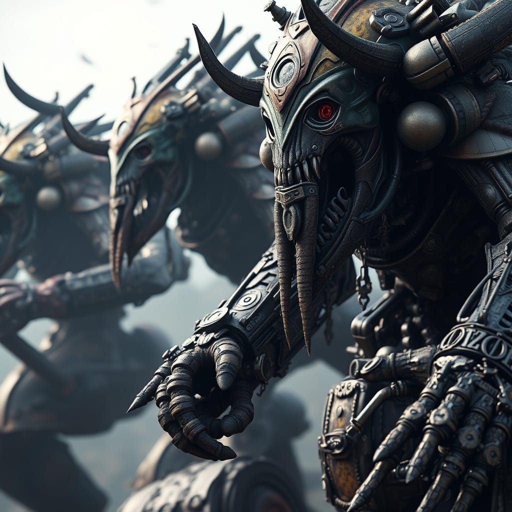 Intricate Golems of Broken Weapons and Machinery