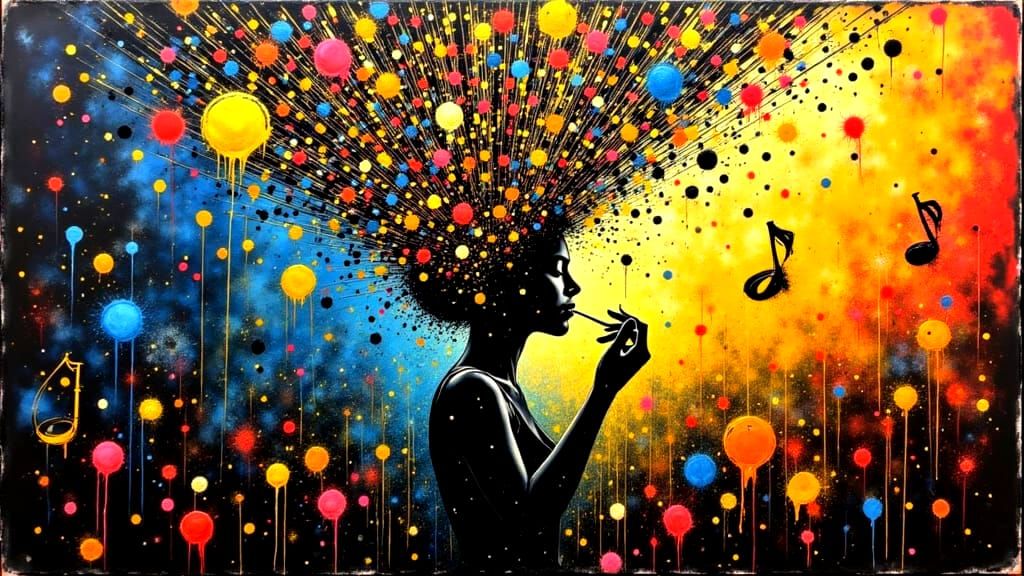 Surreal New Orleans Funeral Marching Band in a Woman's Mind