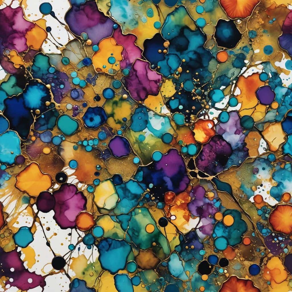 Abstract Alcohol Ink Art Attack