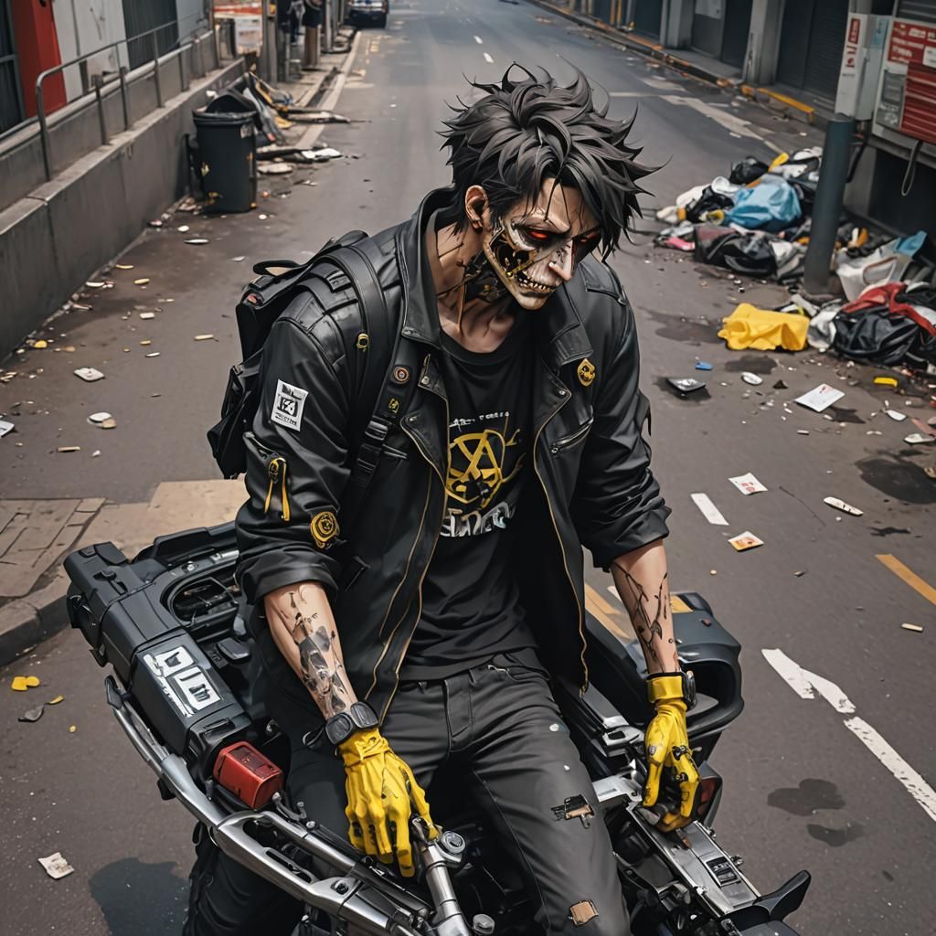 Man Meets Death in Anime-Inspired 3D Art