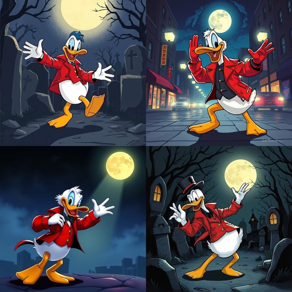 Donald Duck Thriller Dance