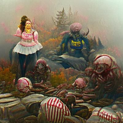 Fallout Girl in Atomic Horror Montage