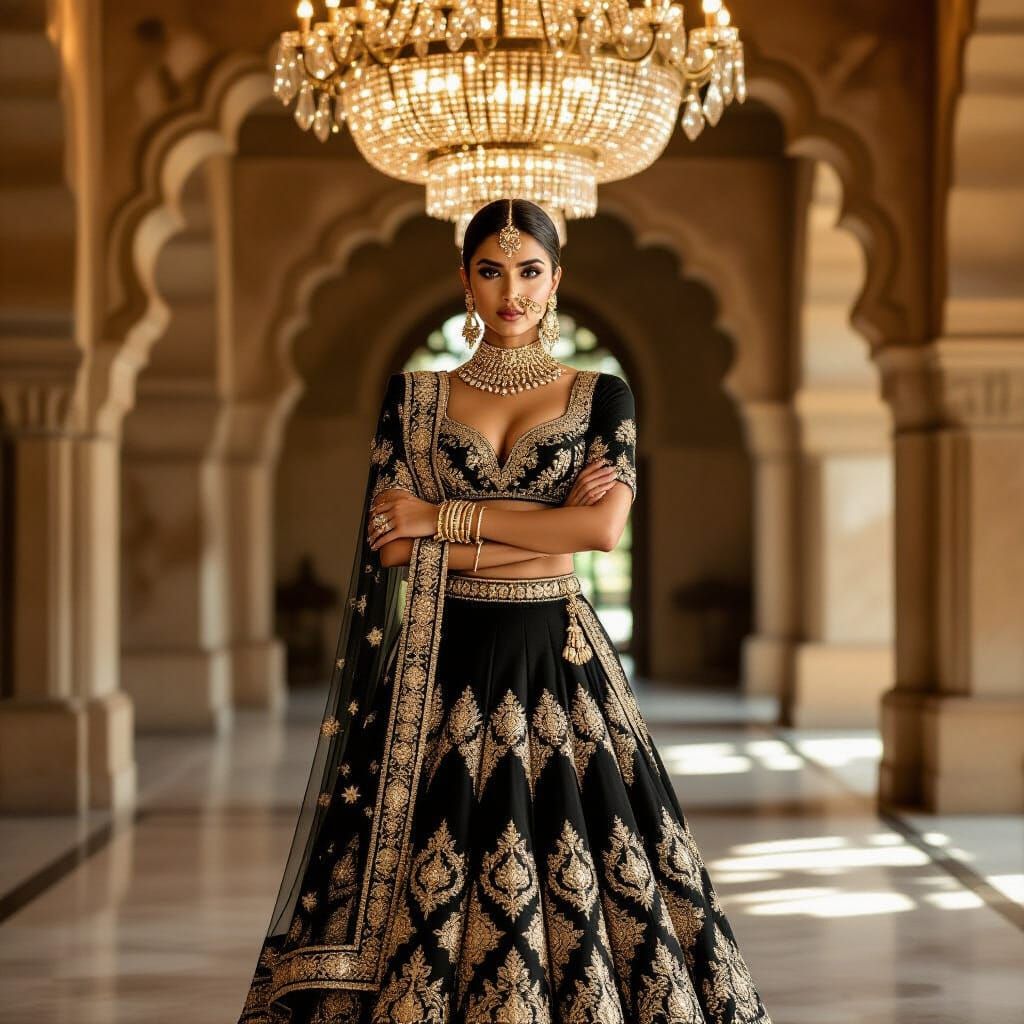 Indian Model in Lavish Heritage Hall