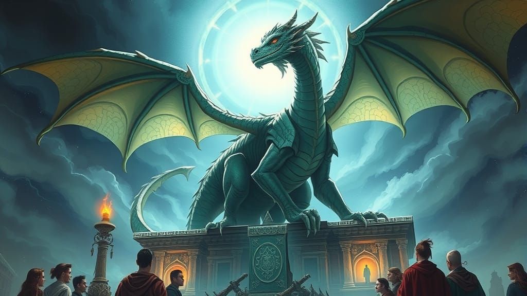 Ancient Dragon Reveals Mysterious Prophecy in Ethereal Light