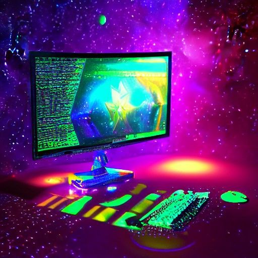 Astral Gaming PC Illustration in 8k Resolution