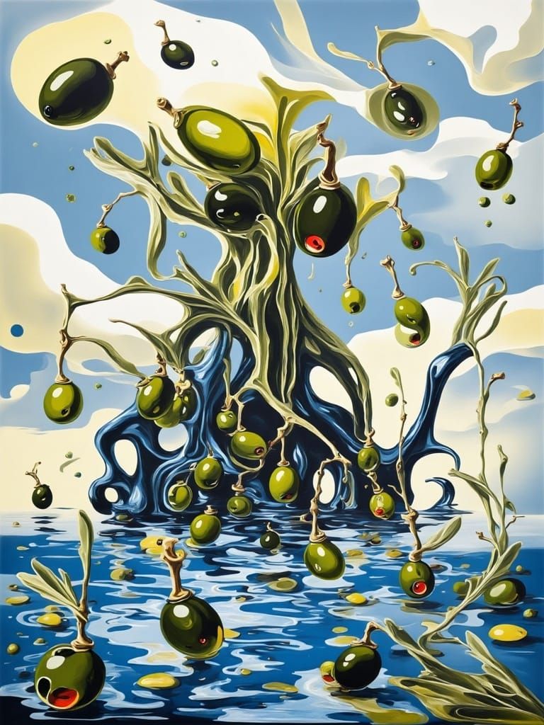 Eucalyptus Olive Sea Monster Rises from St. Lawrence