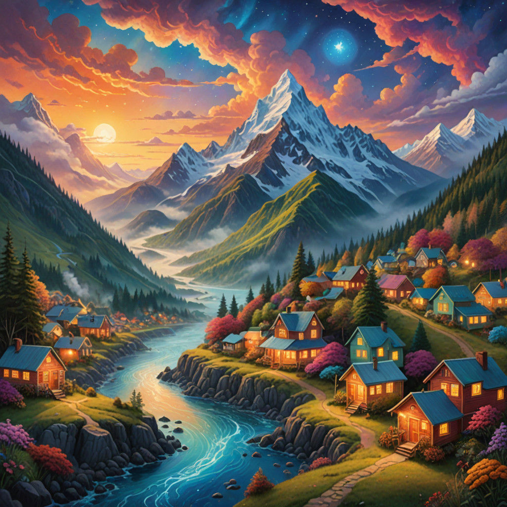 Cosmic Homer, Alaska Shimmering Holographic Illusion